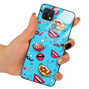 Etui Glass do OPPO A15s Case TOP Patterny Wzory