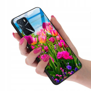 Etui Glass do OPPO A16 Obudowa Wiosenne Top Wzory