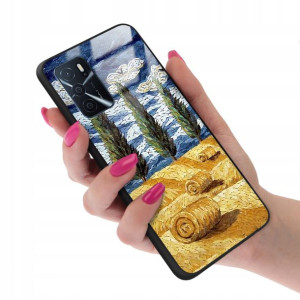 Etui Glass do OPPO A16s Case Impresja Gogh Wzory