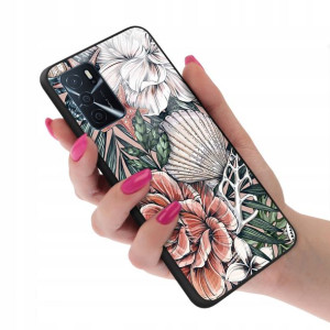 Etui Glass do OPPO A16s Case Wiosna Boho Top Wzory