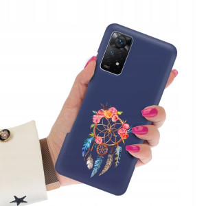 Etui Mat Granat do XIAOMI REDMI NOTE 11 Top Wzory