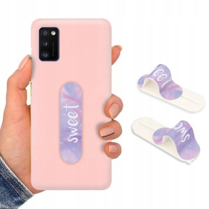 Etui Mat P. Róż Uchwyt do SAMSUNG A41 Case Wzory