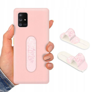 Etui Mat P. Róż Uchwyt do SAMSUNG A71 5G TOP Wzory