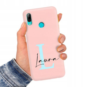 Etui Mat Róż do HUAWEI P SMART 2019 Imiona Wzory