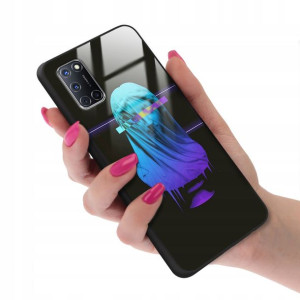 Etui GLASS do OPPO A52 Obudowa Case NEONOWE Wzory