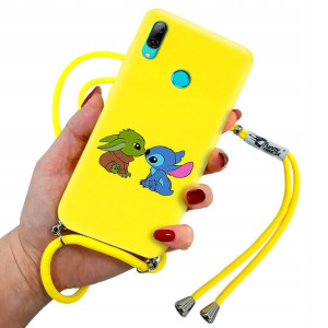 Etui Mat Sznur Żółty Do Huawei P Smart 2019 Wzory