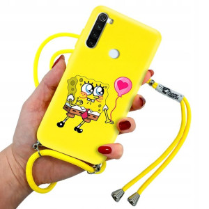 Etui Mat Sznur Żółty Do Xiaomi Redmi Note 8t Wzory