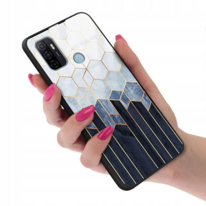 Etui Glass do OPPO A53 Case Marmurki Marble Wzory