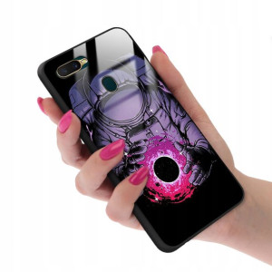 Etui Glass do OPPO A7 Obudowa Case TOP 100 Wzory