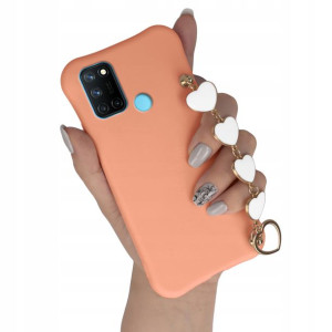 Etui Mat ŁOSOŚ do REALME 7i RMX 2103 Łańcuch Serce