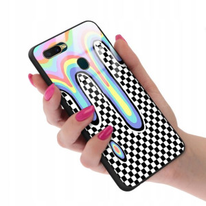 Etui Glass do OPPO A7 Obudowa TOP Case Dużo Wzorów