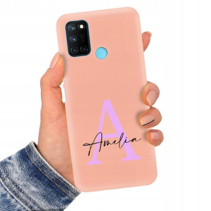 Etui Mat Łosoś do REALME C17 RMX 2103 Imię Wzory