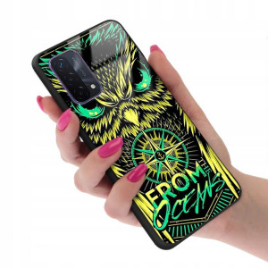 Etui Glass do OPPO A72 5G Case BOHO Leaves Wzory