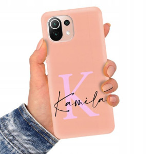 Etui Mat Łosoś do XIAOMI Mi 11 LITE 4G Imię Wzory