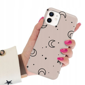 Etui Matowe CIEMNY RÓŻ do IPHONE 12 Case Wzory