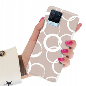 Etui Matowe CIEMNY RÓŻ do REALME 8 PRO Case Wzory