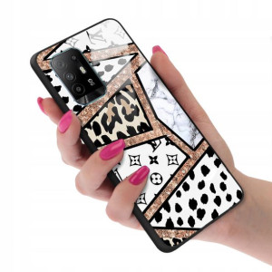 Etui Glass do OPPO A94 5G Bearbrick Case Top Wzory