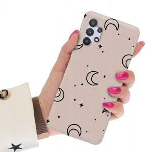 Etui Matowe CIEMNY RÓŻ do SAMSUNG A32 Case Wzory