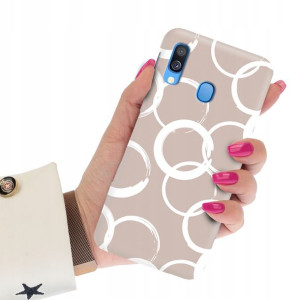 Etui Matowe CIEMNY RÓŻ do SAMSUNG A40 Case Wzory
