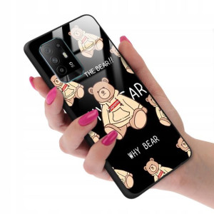 Etui Glass do OPPO A95 4G Bearbrick Case Top Wzory
