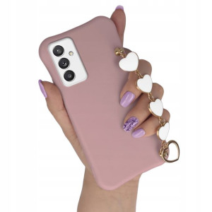 Etui Matowe CIEMNY RÓŻ do SAMSUNG A82 5G Top Serce