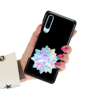 Etui Matowe Czarne do HUAWEI P30 Art Sztuka Wzory