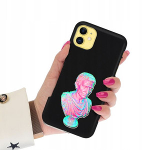 Etui Matowe Czarne do IPHONE 11 Art Sztuka Wzory