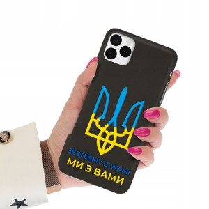 Etui Matowe Czarne do IPHONE 11 PRO Wolna Ukraina