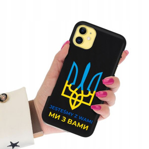 Etui Matowe Czarne do IPHONE 11 Wolna Ukraina War