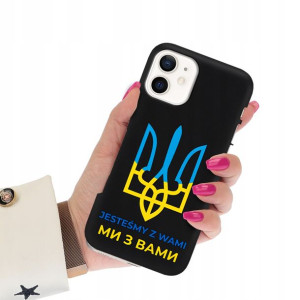 Etui Matowe Czarne do IPHONE 12 MINI Wolna Ukraina