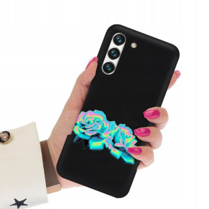 Etui Matowe Czarne do SAMSUNG S22 Art Sztuka Wzory