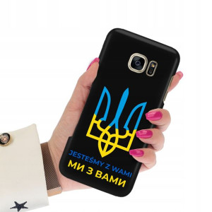 Etui Matowe Czarne do SAMSUNG S7 EDGE Ukraina War