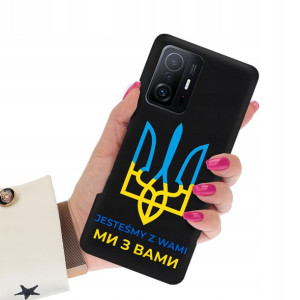 Etui Matowe Czarne do XIAOMI 11T 5G Ukraina War