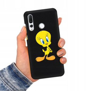 Etui Matowe CZARNY do HUAWEI NOVA 4 Obudowa Wzory