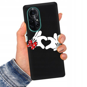 Etui Matowe CZARNY do HUAWEI NOVA 8 Case TOP Wzory