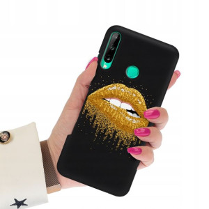 Etui Matowe CZARNY do HUAWEI P40 LITE E Top Wzory