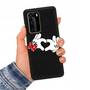 Etui Matowe CZARNY do HUAWEI P40 PRO Obudowa Wzory