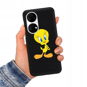 Etui Matowe CZARNY do HUAWEI P50 Obudowa TOP Wzory