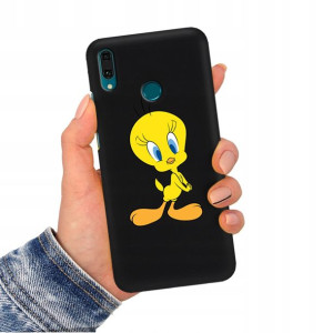 Etui Matowe CZARNY do HUAWEI Y9 2019 Obudowa Wzory