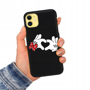 Etui Matowe CZARNY do IPHONE 11 Obudowa Case Wzory
