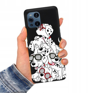 Etui Matowe CZARNY do OPPO FIND X3 Obudowa Wzory