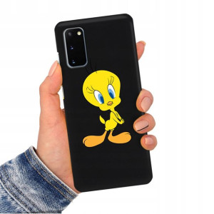 Etui Matowe CZARNY do SAMSUNG S20 Obudowa Wzory