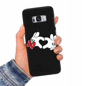 Etui Matowe CZARNY do SAMSUNG S8 Obudowa TOP Wzory
