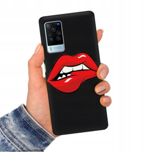 Etui Matowe CZARNY do VIVO X60 PRO Obudowa Wzory