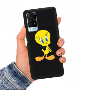 Etui Matowe CZARNY do VIVO X60 Obudowa Case Wzory