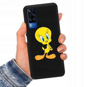 Etui Matowe CZARNY do VIVO Y51A Obudowa Case Wzory