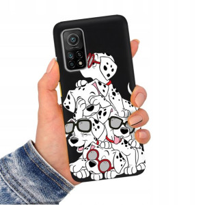 Etui Matowe CZARNY do XIAOMI Mi 10T PRO Case Wzory
