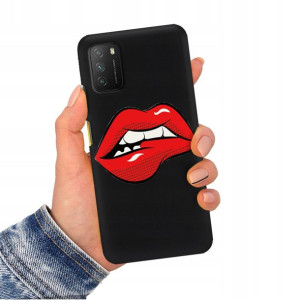 Etui Matowe CZARNY do XIAOMI POCO M3 Obudowa Wzory