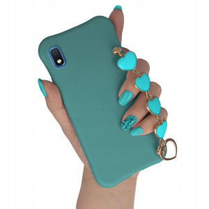 Etui Matowe Do Samsung A10 Morski Łańcuszek Serce