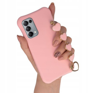 Etui Matowe Do Smooth Oppo Reno 5 4g Róż Z Serce